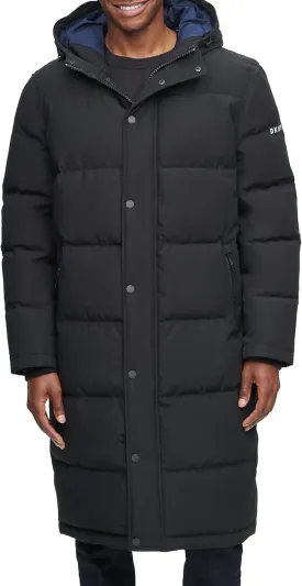 DKNY Arctic Cloth Hooded Extra Long Parka Jacket