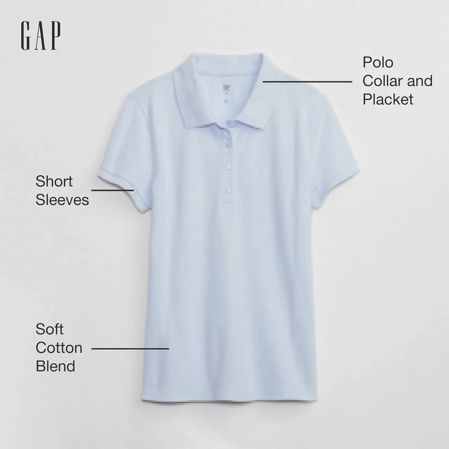 GAP Girls' Uniform Polo Shirt