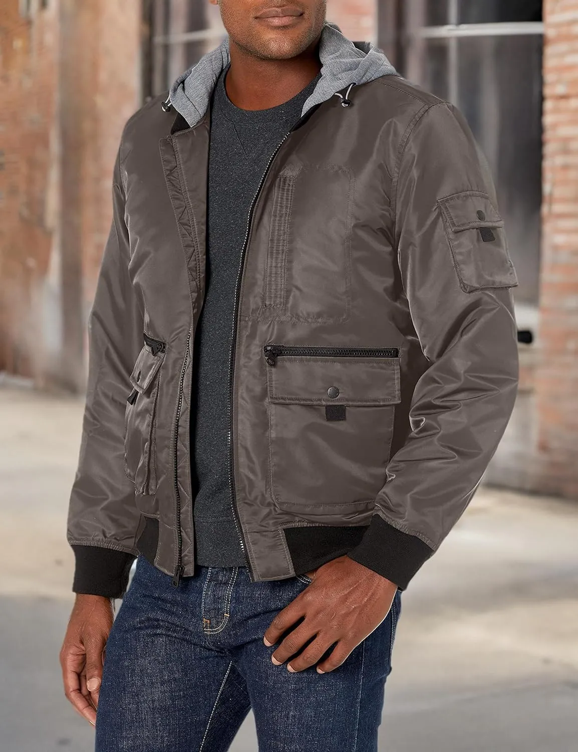 Levi's Men's Hooded Bomber Jacket