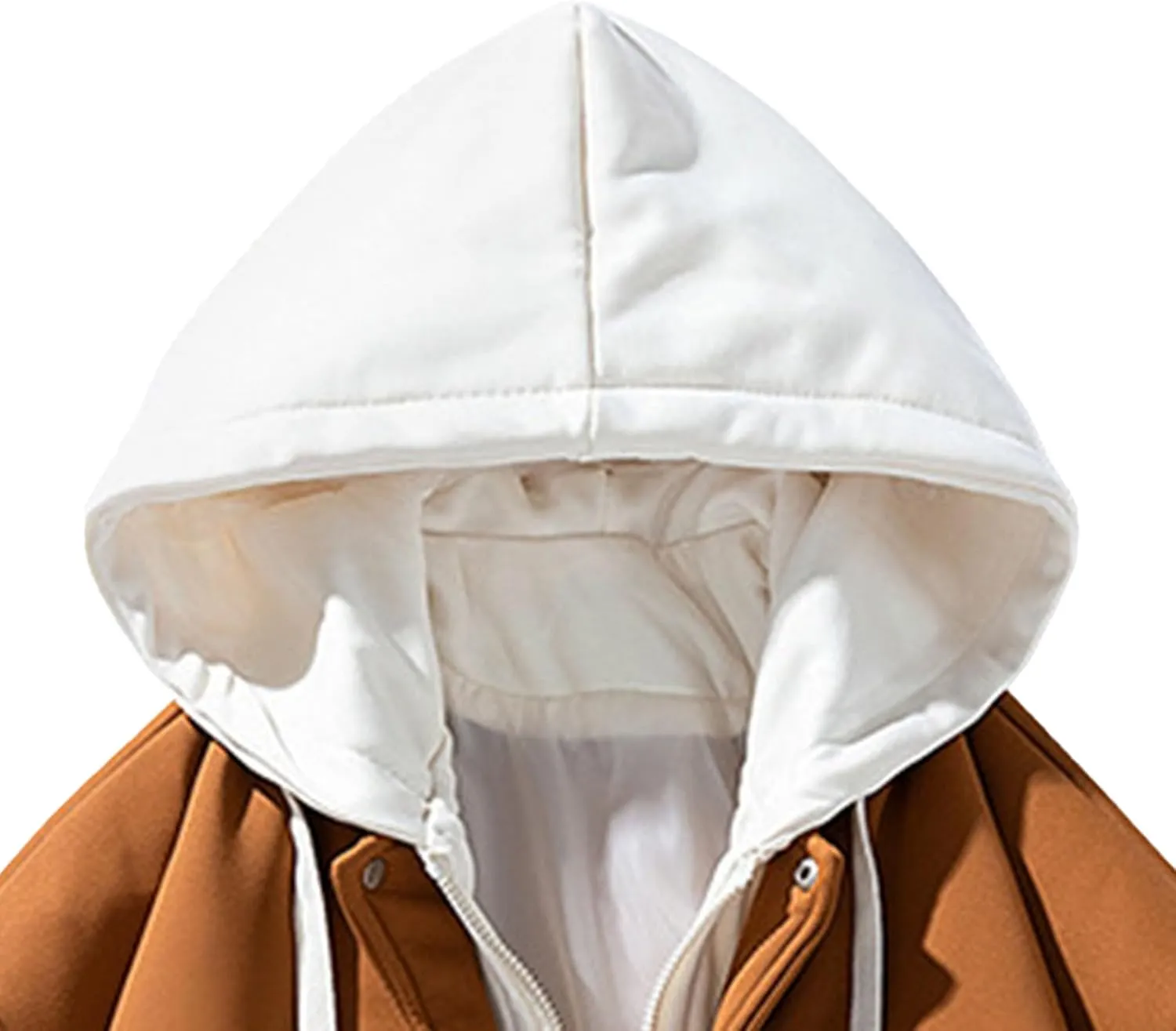 Men's Casual Varsity Jacket Hooded Vintage Lightweight Bomber Jackets Baseball Flight Hood Coat Windbreaker