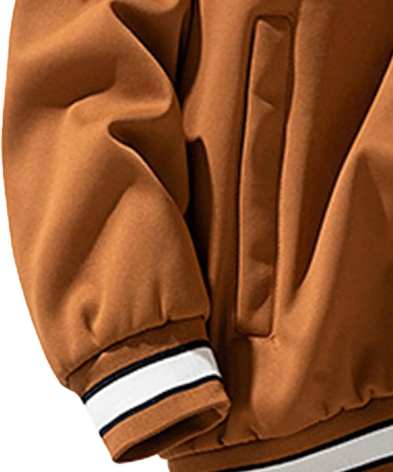 Men's Casual Varsity Jacket Hooded Vintage Lightweight Bomber Jackets Baseball Flight Hood Coat Windbreaker