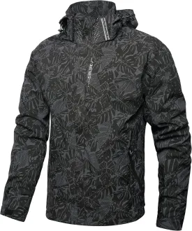 Men's Lightweight Waterproof Rain Jacket,Shell Hooded Outdoor Raincoat Hiking Windbreake jacket
