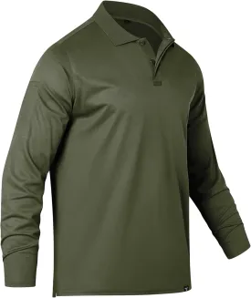 Men's Long Sleeve Polo Shirt Athletic Golf Polo Shirts for Men Quick-Dry Performance Casual Collared Shirts