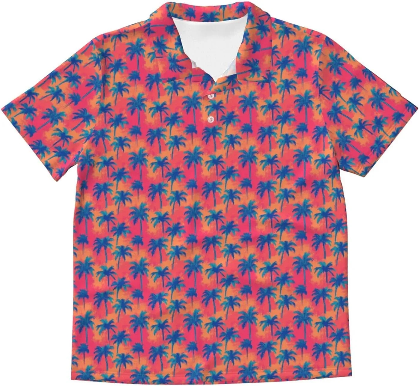 Mens Shirt Short Sleeve Dry Fit Performance Athletic Sports Daily Casual Collared Shirts for Men