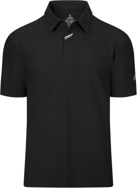 Men's Short Sleeve Polo Shirt Stretch Solid Performance Golf Shirts Moisture Wicking Athletic Casual Collared T-Shirt