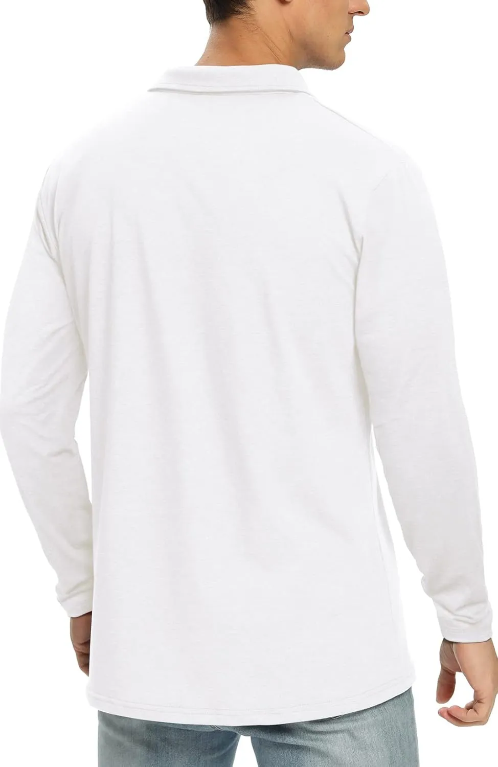 NITAGUT Polo Shirts for Men Short/Long Sleeve Soft Cotton Collared Shirt