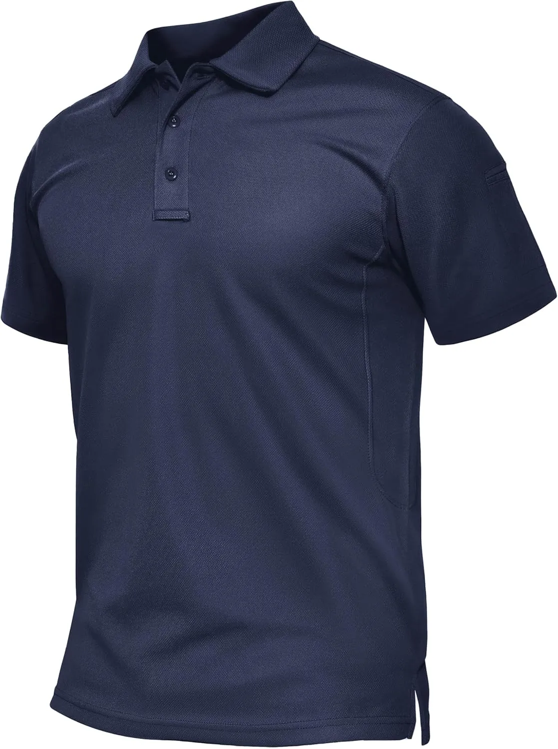 TACVASEN Mens Polo Shirt Short Sleeve Tactical Performance Collared Work Golf Shirts Dry Fit Pique Polos for Summer