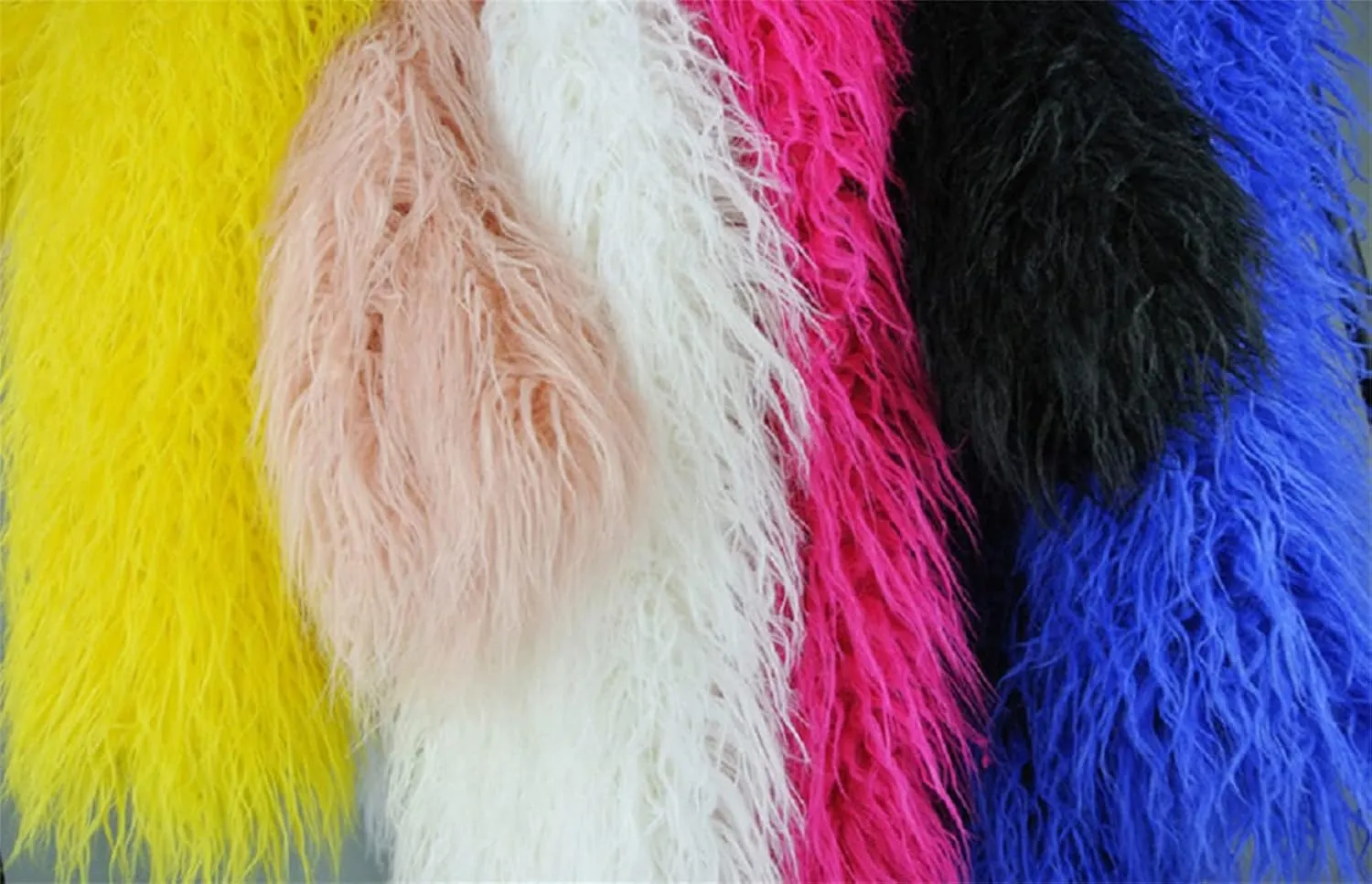 Vintage Women's Fluffy Faux Fur Jackets with Long Sleeve,Winter Warm Outwear Parka Coat